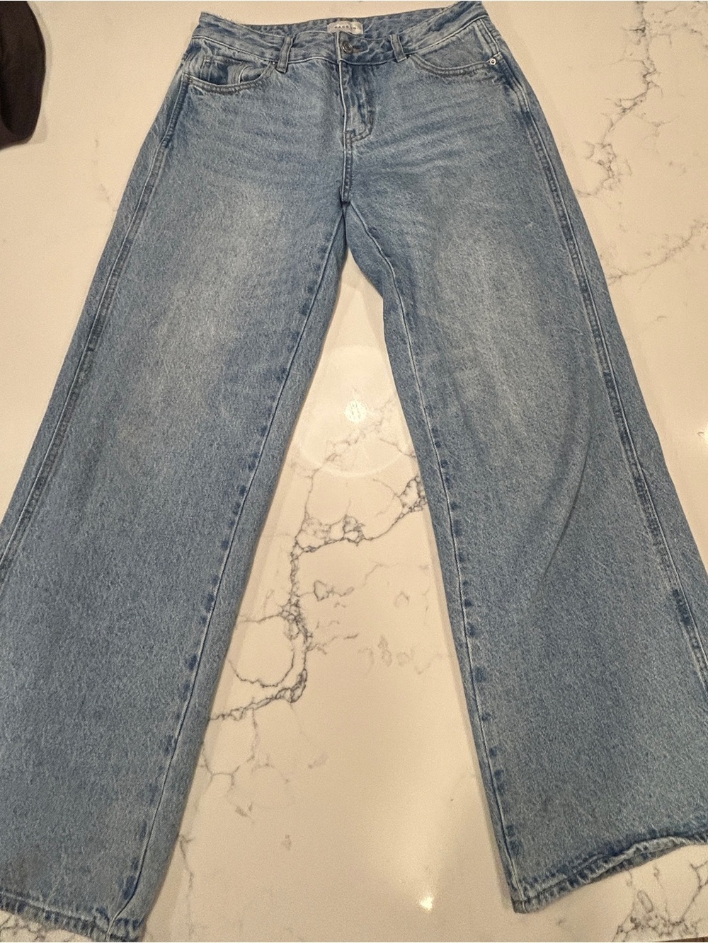 PAC SUN Low-Rise Wide-Leg Women's Jeans - Light Blue size 27 - Picture 1 of 5
